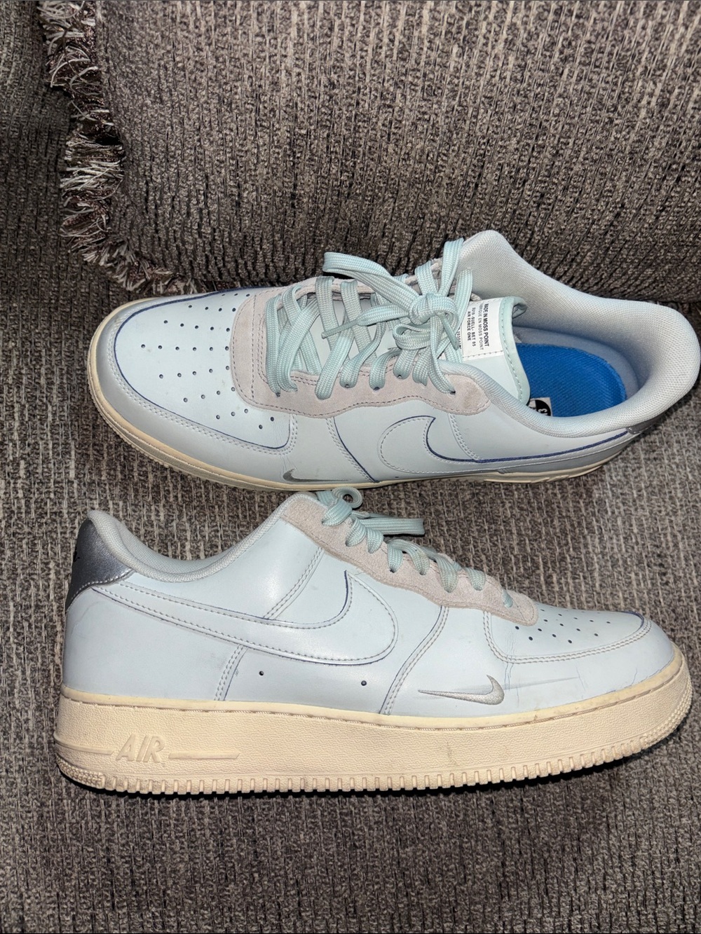 Nike Air Force 1 Low LV8 Devin Booker Moss Point Pale Blue Size 14